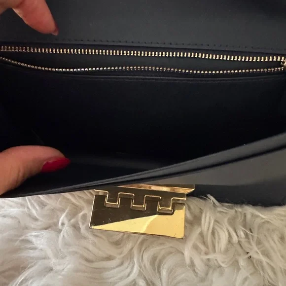 ZAC Zac Posen Navy Clutch with Embellished Strap - Picture 5 of 8